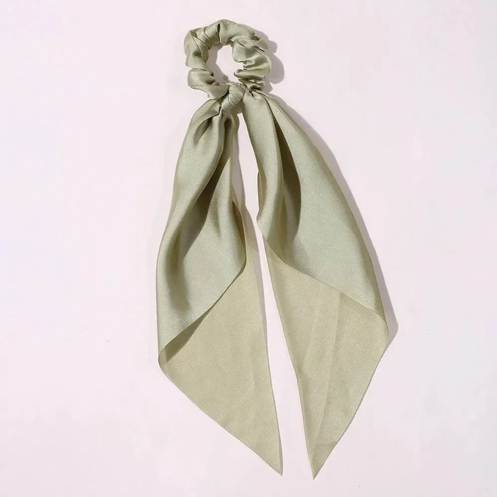 Green Scarf Scrunchie K70